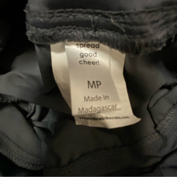 WonderWink Scrub Pants Women’s Size‎ MP Pockets Stretch Pull On Gray - Picture 6 of 10